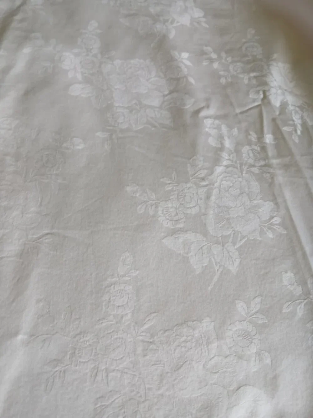 BLOOMINGDALE'S Blush Pink DAMASK Duvet Cover FULL Size